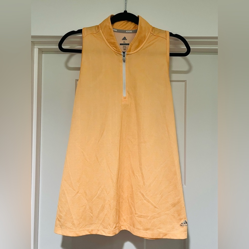 Adidas Orange Racerback Tank. XL. Perfect for the gym or golf course.